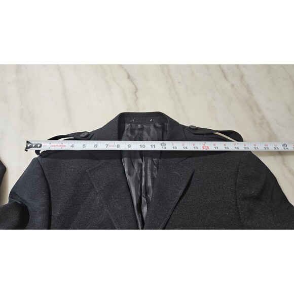 IL Canto Men's Blazer Jacket 44L Black Italian Designer 4-Pocket Style Jacket - Picture 3 of 9